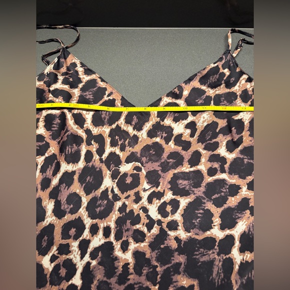 Pam & Gela Animal Print Leopard Slip Dress - Picture 6 of 7